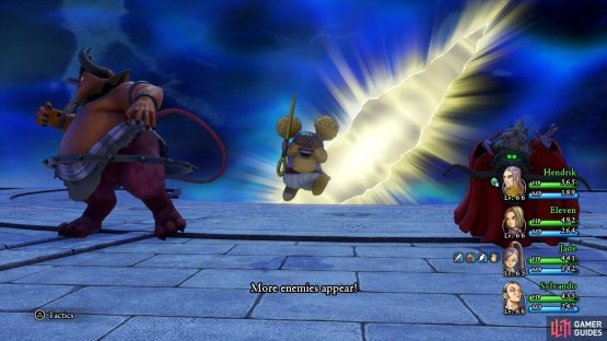 Grey Gordon will summon allies throughout the battle