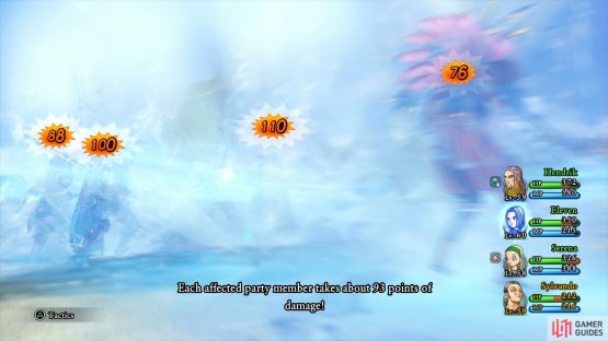 meanwhile you’ll also be taking damage from Pillars of Water.