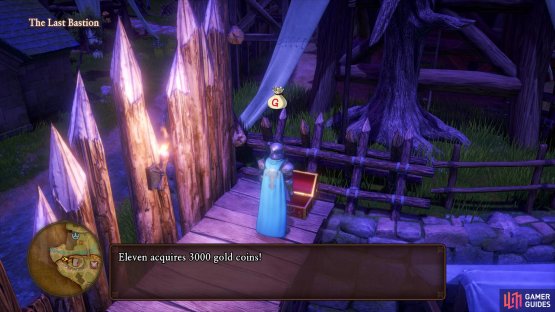 while a chest west of the Weapon shop houses some Gold.