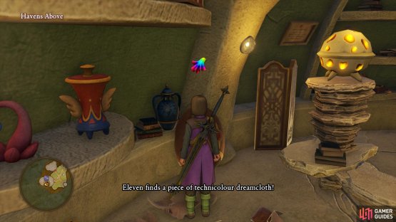 You’ll find many items in the pots and barrels around Havens Above