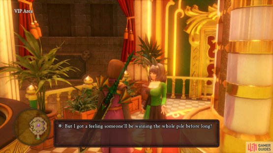 once you start the quest, look for this line from the Jackpot Bunny Girl.