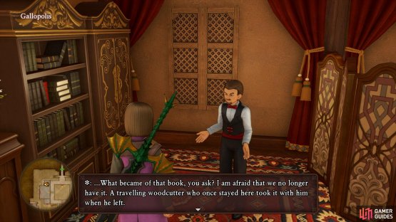 Head to Gallopolis first to speak to the butler