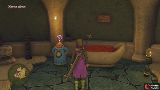 You’ll find the Watcher inside the Inn of Havens Above