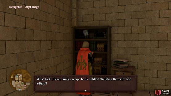 the next Recipe Book can be found in the Orphanage.