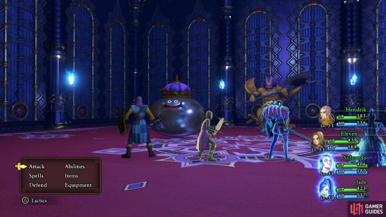 be sure to fight encounters to hopefully come up against Metal King Slimes.