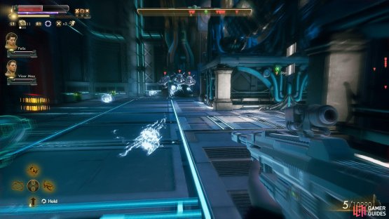 After RAM is injured sufficiently, a horde of combat drones will join it.