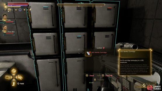 or just walk through the restricted area if you have a UDL ID Cartridge - sadly the one in this area might be too hard to reach via stealth alone, but previously found ones work fine.