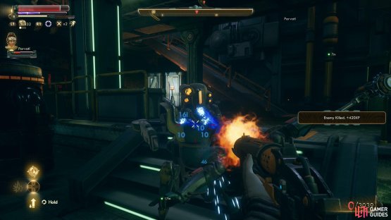 The room with the third override switch has even more automechanicals for you to fight