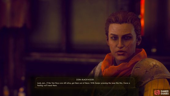 Ever practical, Zora cares more about the lives of her people than Graham’s propaganda.