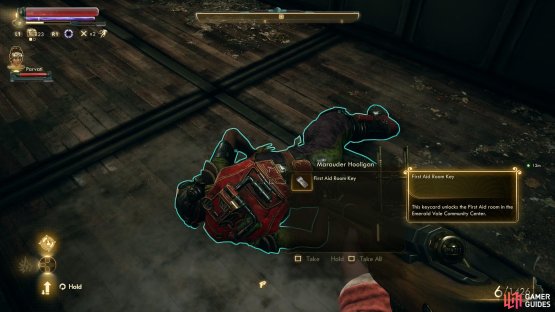 one of which will drop a First Aid Room Key.