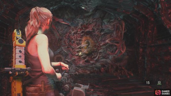 once the eye has been exposed, use everything you’ve got to kill him.