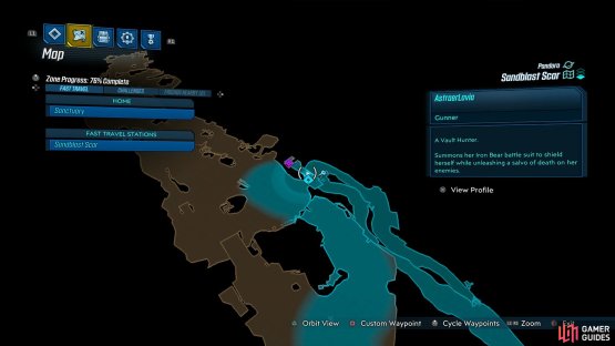 As you race towards the end of the area, look to the east to find a path