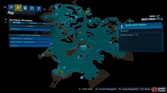 Head to this location on the map, 