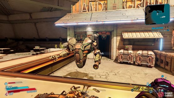 after the robot has spawned, speak with him to update the quest objective.