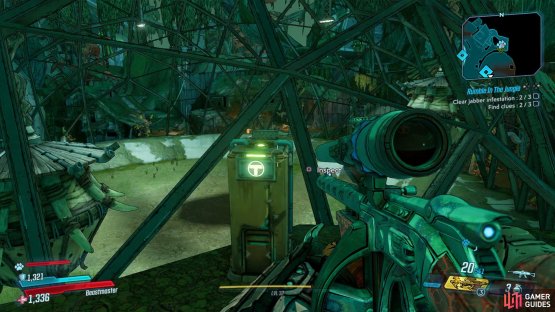You’ll be able to find this Typhon Log overlooking The Terradome from the back,