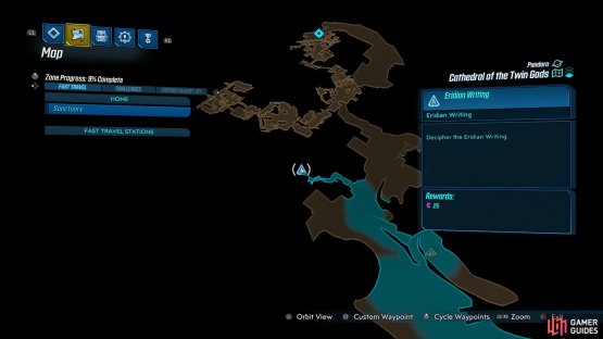 Look for a garage to crouch into in Fateward Walk