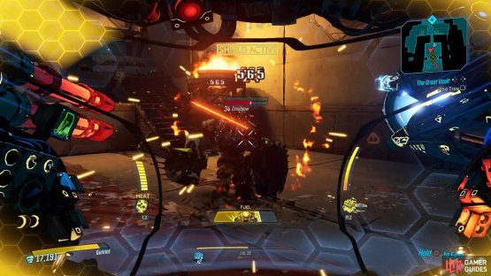 take out Crushjaw before exiting to The Great Vault.