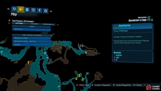 Head through Quietus Peak and go north just before the boss 