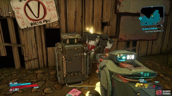 the Dead Claptrap can be found under some stairs.
