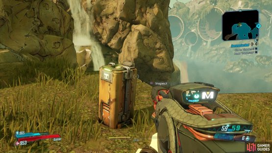 the Log is overlooking a cliff.