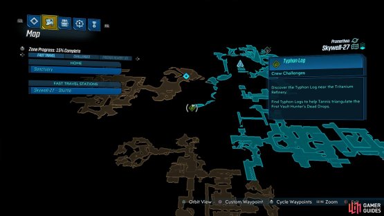 As you come across the large thruster
