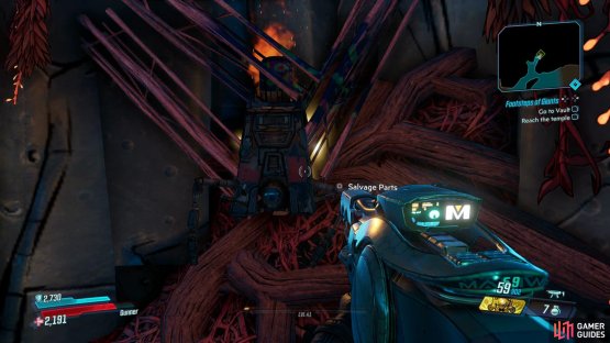 and find the Dead Claptrap in the corner.