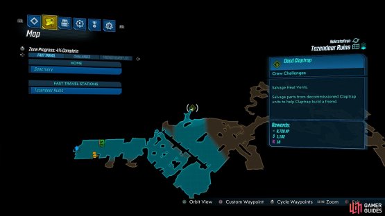 Head to the northwest of Cadenza in Two Parts