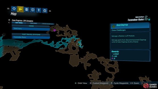 Head to the central part of the map and find the waterfall here