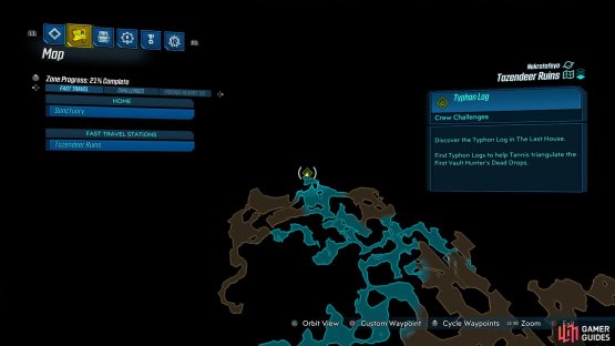 Head to the far north of the area