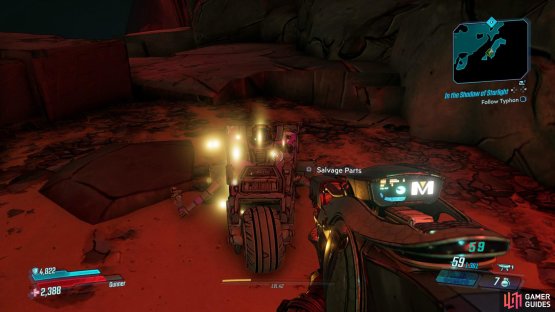 then drop off to the south to find the Dead Claptrap.