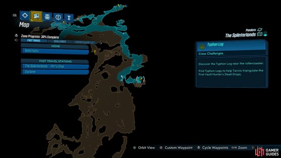 Make your way to where the Rollercoaster is in the southeast of the map