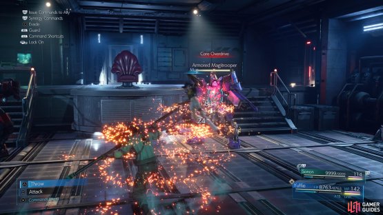 Use Mug or Steal on the Armored Magitrooper to force it to eject