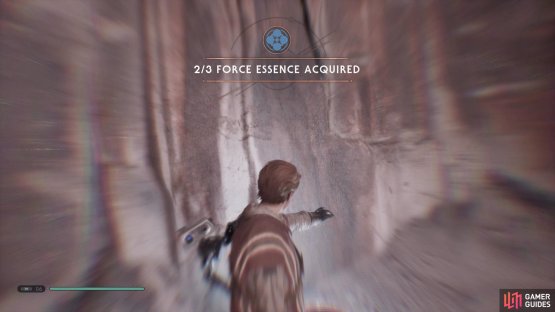now exit the room and go left to find a Force Essence.