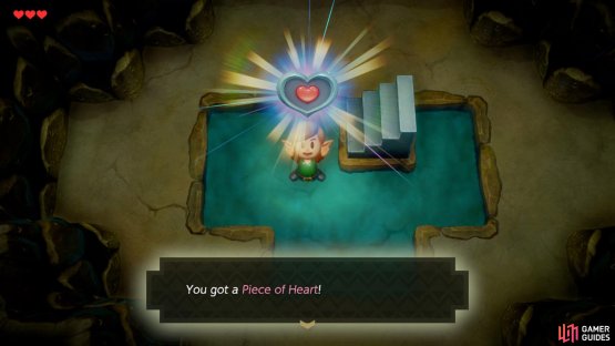 and drop down to find a Piece of Heart.