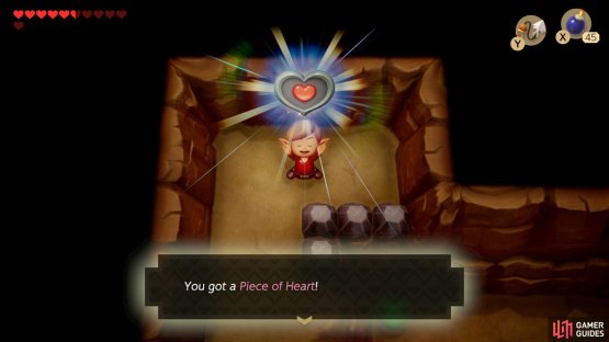follow the path up to find a Piece of Heart.