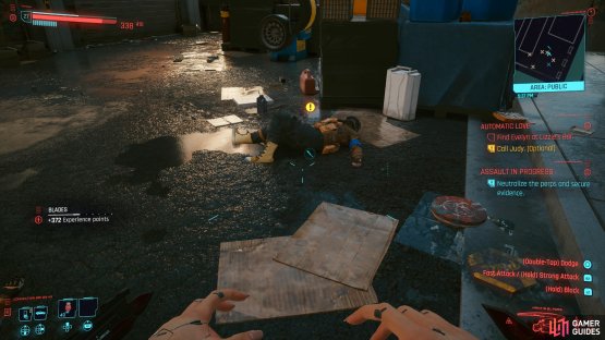 then collect the evidence from the body. 