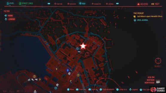 The location of this legendary armor on the map.