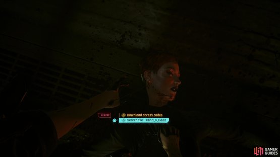 then after the twins get FIA’d, jack into Aurore and download the “Blind_n_Dead” file to unlock the side job “Voodoo Treasure”.