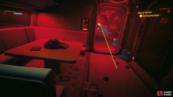 When you enter the plane, head to the other end and interact with the door.