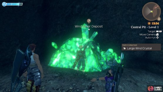 There are plenty of Ether Deposits all around the Central Pit