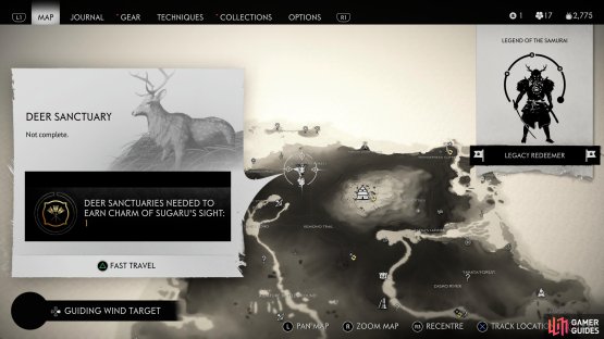 The first Deer Sanctuary is located in Sly Hunter’s Forest