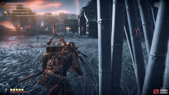 Approach from the north to find the first hostage