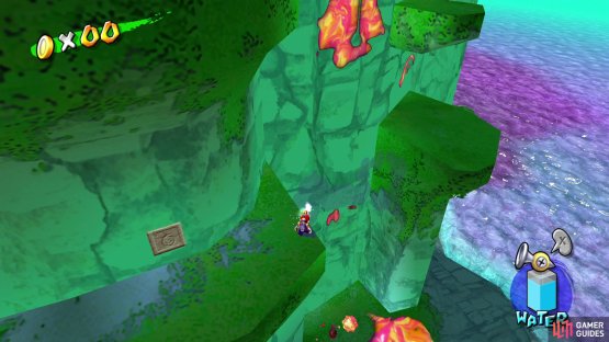 Use FLUDD to remove the markings on the wall