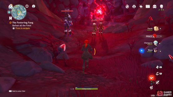 When you first enter the cave, you’ll have to defeat a few Fatui.