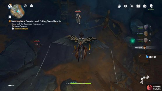 As you approach the quest location, you’ll find out the area is overrun with Treasure Hoarders and that they have a captive.