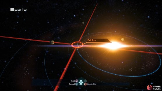 then make your way to Edolus, found in the Sparta System of Artemis Tau.