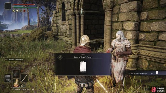 which is to dip the Lord of Blood’s Favor with a maidens blood.