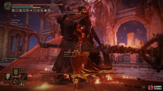 Mohg takes a lot of bleed damage, so Rivers of Blood is a great skill to use on him.