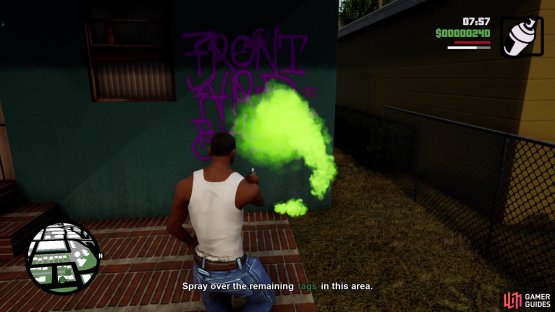 while the second Tag is on the house across the street from the first