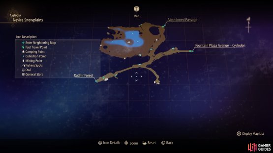 Head to the Nevira Snowplains in Cyslodia